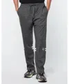 Sergio Tacchini Men's Dallas Houndstooth Track Pant In Black