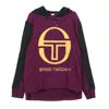 Sergio Tacchini Men's Hooded Sweatshirt Image In Purple