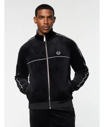 Sergio Tacchini Men's Lioni Velour Track Jacket In Black