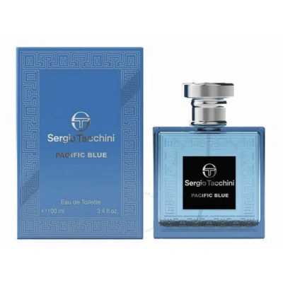 Sergio Tacchini Men's Pacific Blue Edt Spray 3.4 oz Fragrances 810876033718 In White