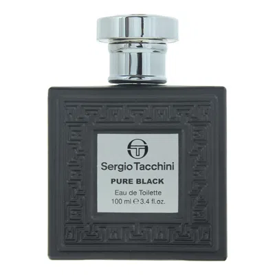 Sergio Tacchini Men's Pure Black Edt 3.38 oz Fragrances 810876033756