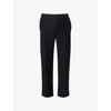 Sergio Tacchini Mens Black Giorno Side-stripe Cotton-blend Track Jogging Bottoms In Black