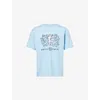 Sergio Tacchini Mens Clear Sky  X Wavey Garms Tempo Rave Cotton T-shirt In Blue