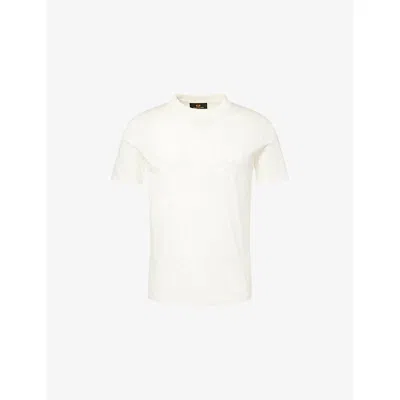 Sergio Tacchini Mens Gardenia Lazio Logo-print Cotton T-shirt In White