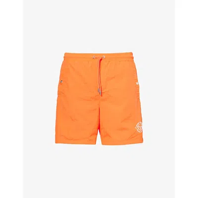 Sergio Tacchini Mens Grenadine Red  X Wavey Garms Blaze Shell Shorts Xl In Orange