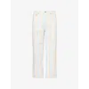 Sergio Tacchini Mens Clear Sky Gardenia  X Wavey Garms Zenith Striped Denim Jeans In Multi
