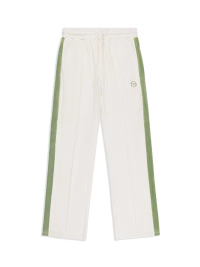 Sergio Tacchini Miss Carlotta Velour Track Pant In White