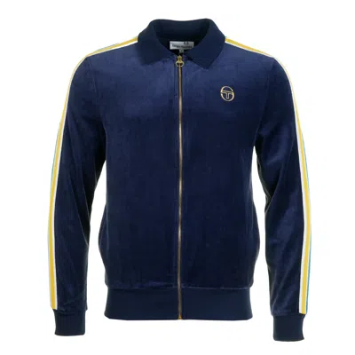Sergio Tacchini Monte Velour Track Jacket Maritime Blue / Mango Mint