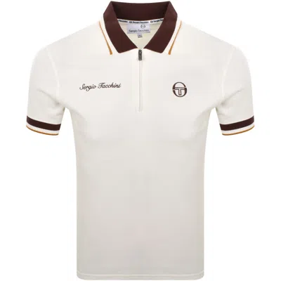 Sergio Tacchini Nanto Qz Polo Off White In Neutral