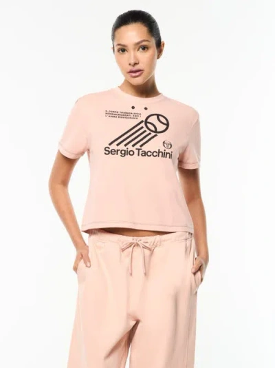 Sergio Tacchini Nera Boxy Tee In Pink