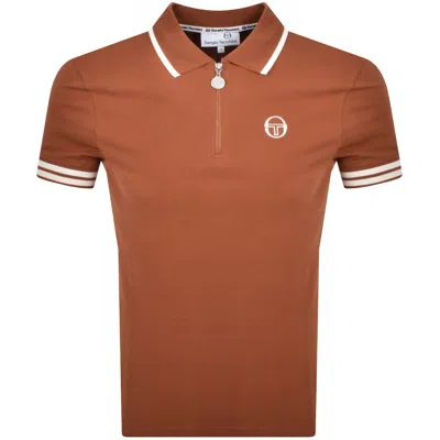 Sergio Tacchini New Iceberg Zip Polo Brown