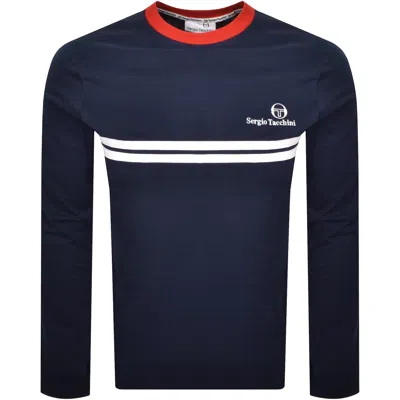 Sergio Tacchini New Supermac T Shirt Navy In Blue