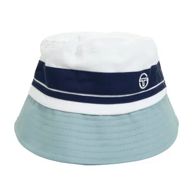 Sergio Tacchini Newsford Bucket Hat White In Animal Print