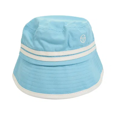 Sergio Tacchini Newton Bucket Hat Baltic Sea In Metallic