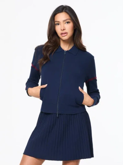 Sergio Tacchini Nota Knit Jacket In Blue