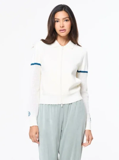 Sergio Tacchini Nota Knit Jacket In White