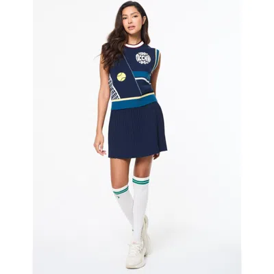 Sergio Tacchini Nota Knit Vest In Blue