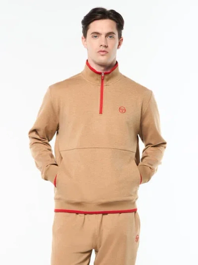 Sergio Tacchini Nuvola Quarter Zip In Neutral