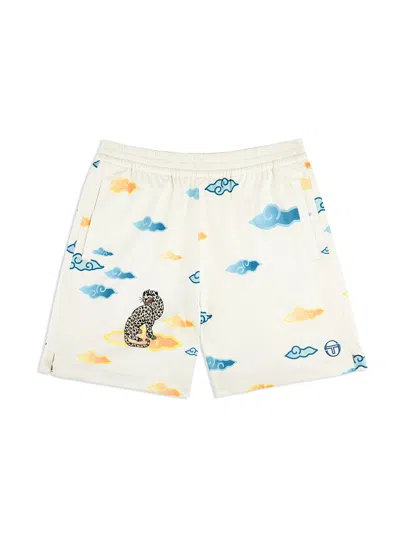 Sergio Tacchini Nuvola Tencel Cabana Short In White