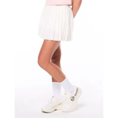 Sergio Tacchini Nuvola Velour Skort In White