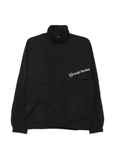 Sergio Tacchini Omar Logo-print Track Jacket In Black