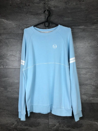 Pre-owned Sergio Tacchini Orion Sweatshirt Size L In Blue