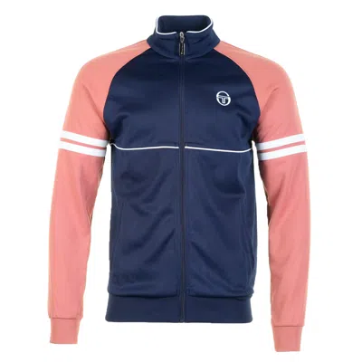 Sergio Tacchini Orion Tj Track Jacket Maritime Blue / Light Mahogany / White In Multi
