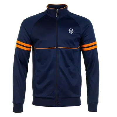 Sergio Tacchini Orion Tj Track Jacket Maritime Blue Orange Pepper