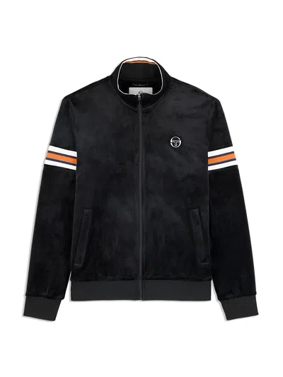 Sergio Tacchini Ostuni Velour Track Jacket In Black