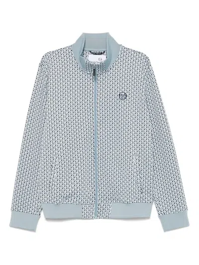 Sergio Tacchini Paolo Knit Track Jacket Clothing In Blue