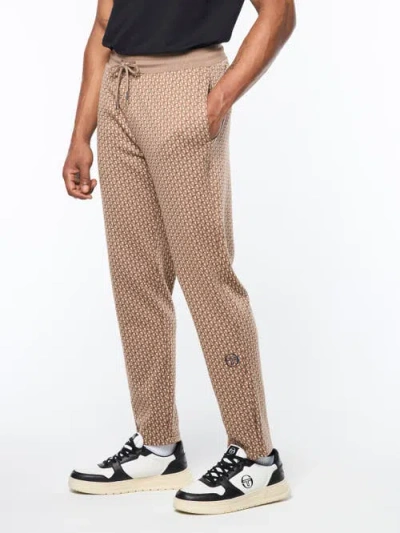 Sergio Tacchini Paolo Knit Track Pant In Brown