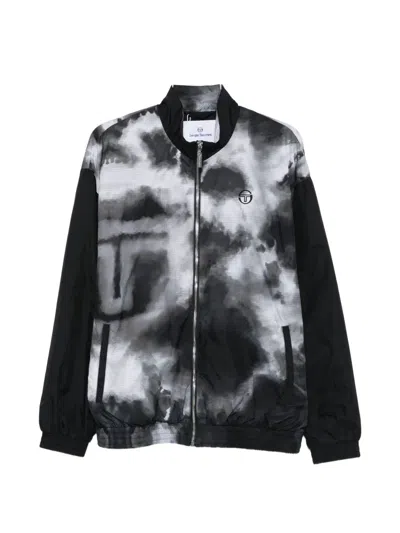 Sergio Tacchini Patterned Tracksuit In Black