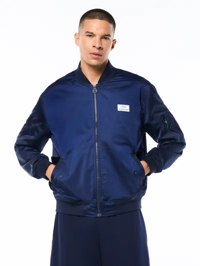 Sergio Tacchini Piano Bomber Jacket In Blue