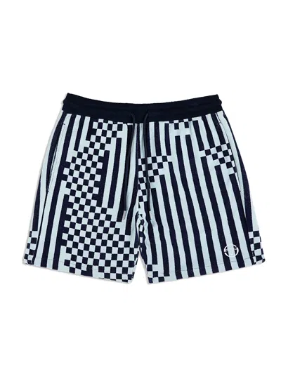 Sergio Tacchini Piastrella Terry Cabana Short In Black