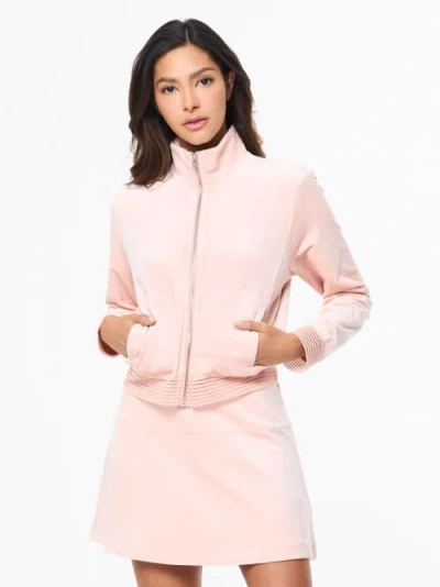 Sergio Tacchini Piera Velour Track Jacket In Pink