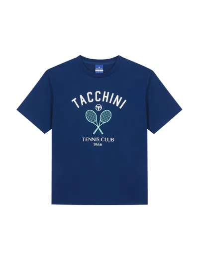 Sergio Tacchini Preppy Artwork T-shirt In Blue