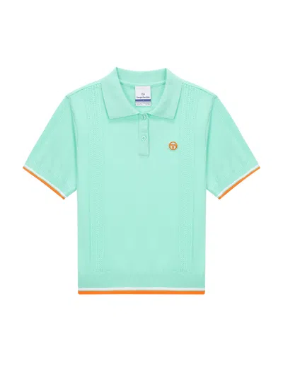 Sergio Tacchini Preppy Knit Polo In Green