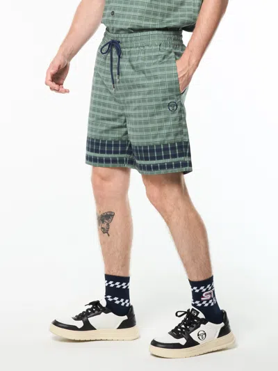 Sergio Tacchini Quadretto Cabana Short In Green
