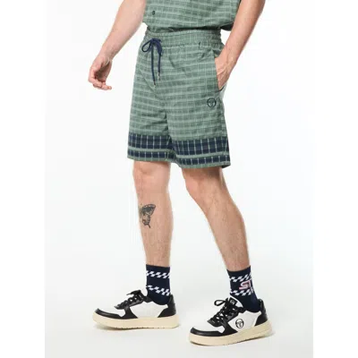 Sergio Tacchini Quadretto Cabana Short In Green