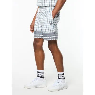 Sergio Tacchini Quadretto Cabana Short In Blue