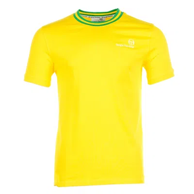 Sergio Tacchini Rainer Fc T Shirt Cyber Yellow Fern Green In Multi