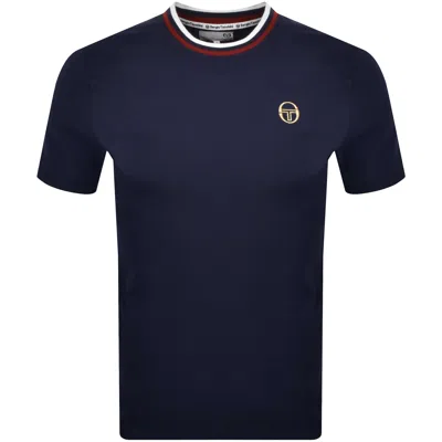 Sergio Tacchini Rainer T Shirt Navy In Blue