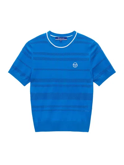 Sergio Tacchini Resort Knit Top In Blue