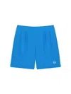 Sergio Tacchini Resort Waffle Pintuck Shorts In Blue