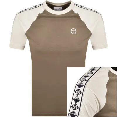 Sergio Tacchini Ringer T Shirt Brown