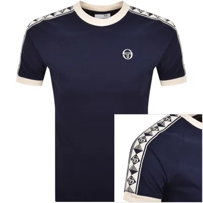 Sergio Tacchini Ringer T Shirt Maritime Blue