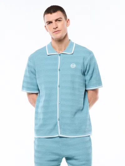 Sergio Tacchini Riva Cabana Shirt In Blue