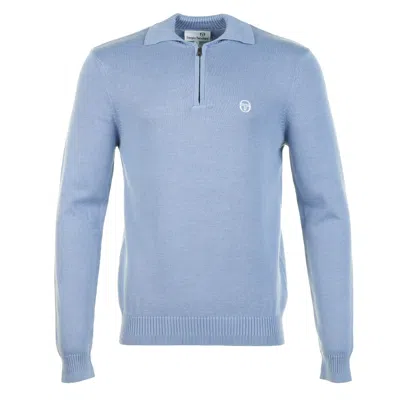 Sergio Tacchini Roberto Knitted Long Sleeve Polo Country Blue