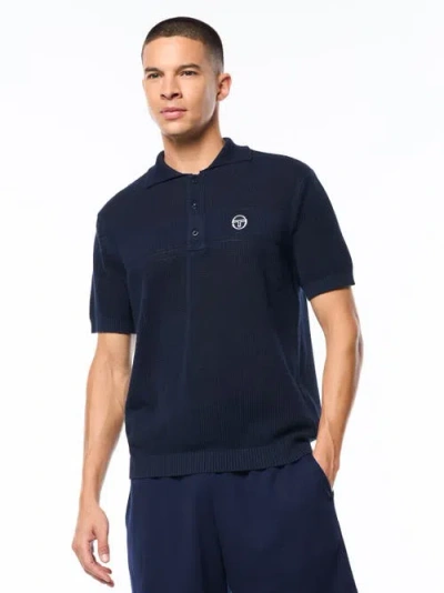 Sergio Tacchini Sabino Knit Polo In Blue