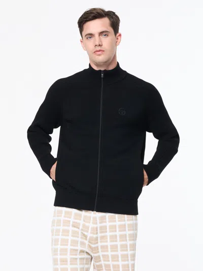 Sergio Tacchini Saggio Track Jacket In Black